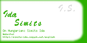 ida simits business card